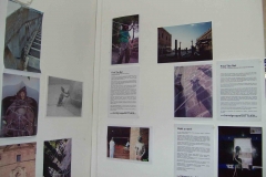 Gesamtrauminstallationen im Hafthaus Herne von kunstgruppe GOTTLIEB, Dokumentationsinstallation Find The Net, Foto: © KGGB